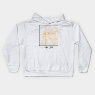 MEMPHIS TENNESSEE CITY STREET MAP ART Kids Hoodie